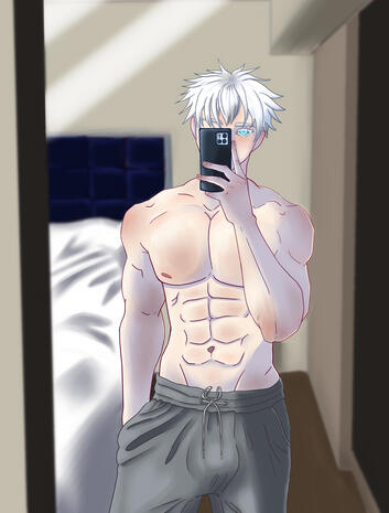Gojo Mirror-Selfie (Jjk Fanart)