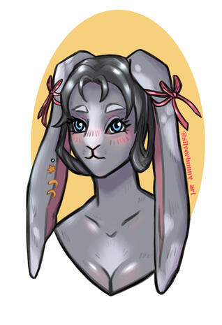 Floppy Eared Rabbit Bust